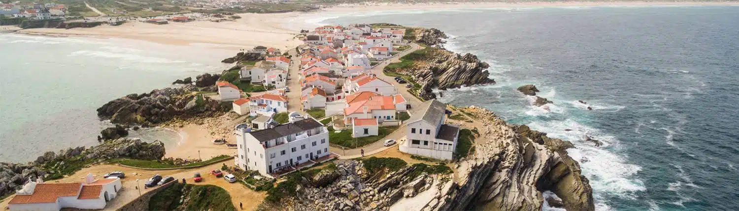 Ansicht von der Halbinsel Baleal Peniche in Portugal auf den Jugendreisen im Surf Camp