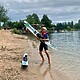 Kind mit Wasserski am Fühlinger See im Teenager Sommercamp Köln #7
